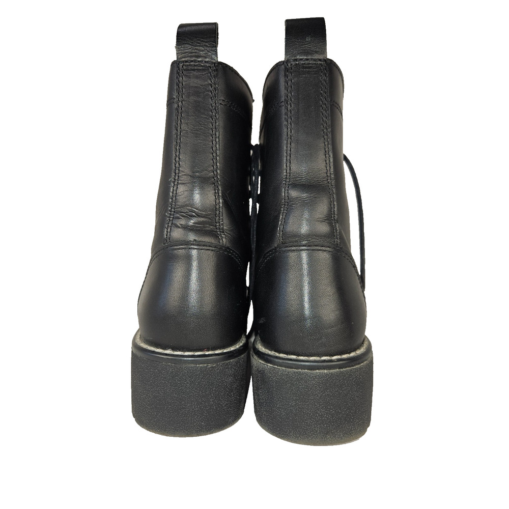 Harley-Davidson Liberator FG 6 Tie Leather Boots Women's 8.5 Black Y2K Vintage - Picture 6 of 13